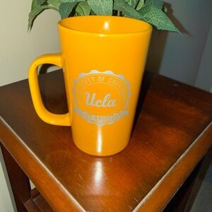 UCLA Ceramic Iridescent Golden Yellow Mug-Tall and Never Used